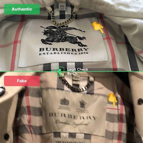 how to spot fake burberry coat